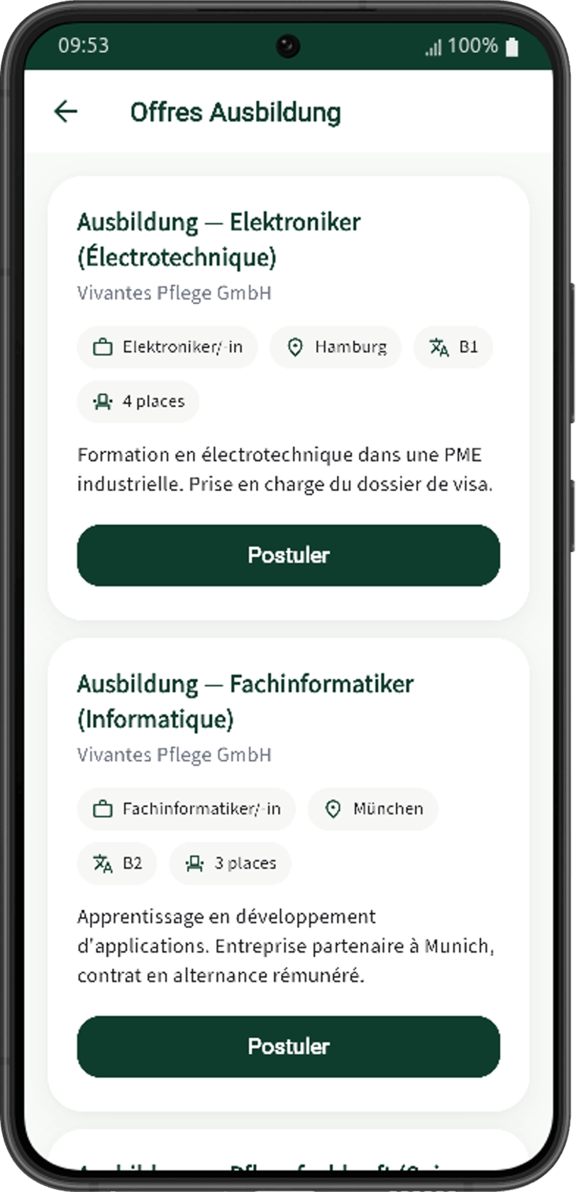 Emplois et formations en Allemagne